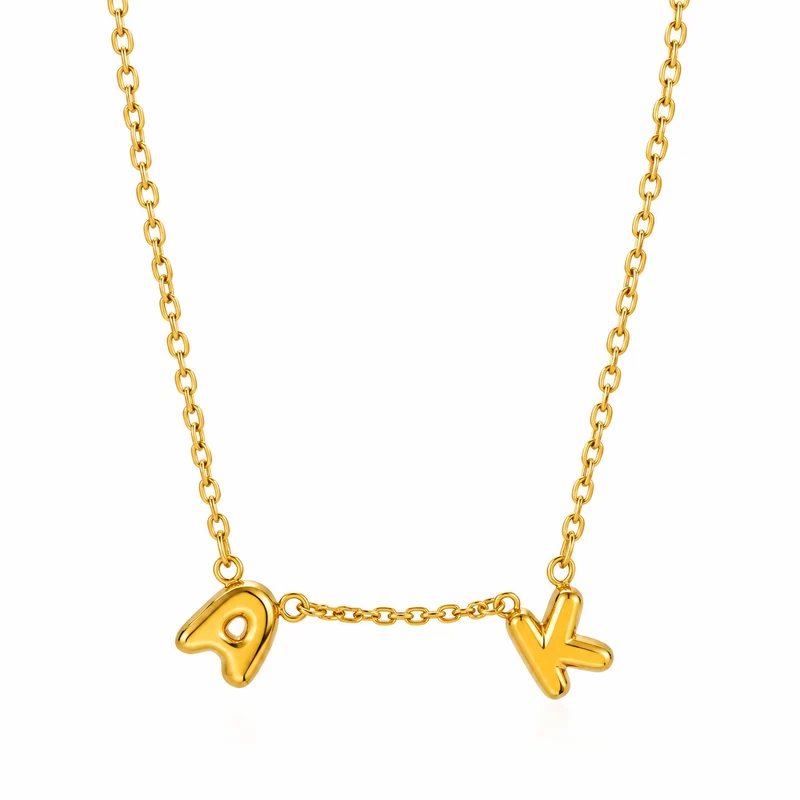 Collar con Iniciales Personalizado – Hasta 4 Letras