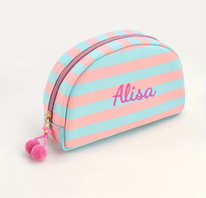 Neceser Personalizado con Nombre a Rayas