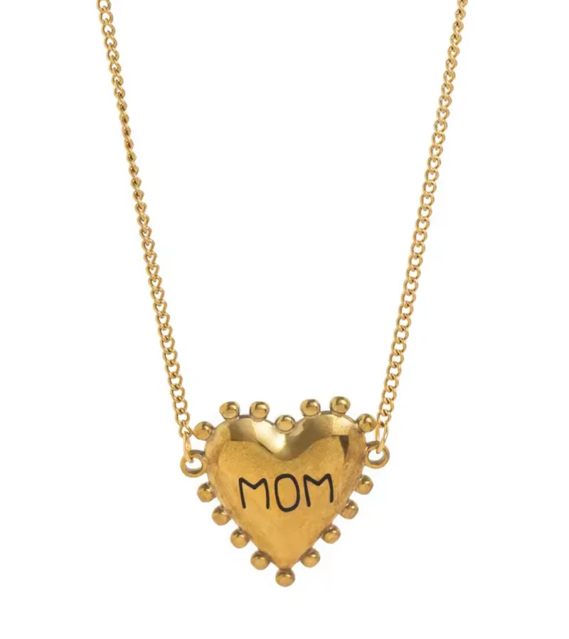 Collar MOM o MAMÁ con Corazón