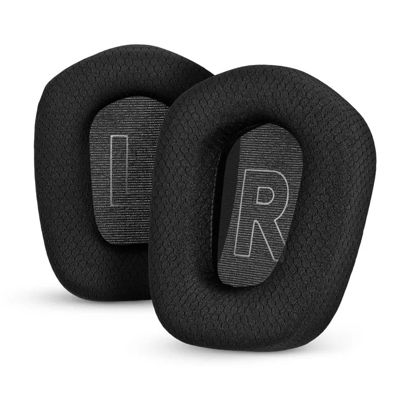 Almohadillas de malla transpirable y espuma viscoelástica de alta calidad para auriculares Logitech G733, G335 y G535.