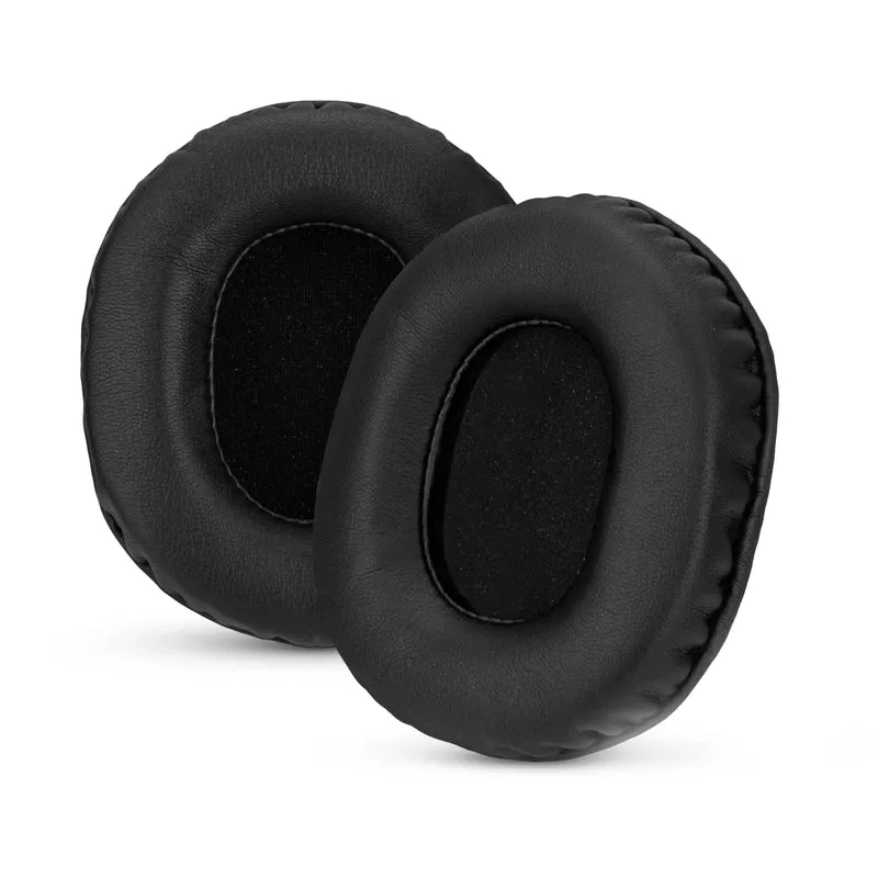 Almohadillas de repuesto para auriculares Audio Technica ATH-M50X, M50xBT, M50RD, M40X, M30X y M20X. Piel sintética suave con espuma viscoelástica para mayor comodidad y durabilidad.