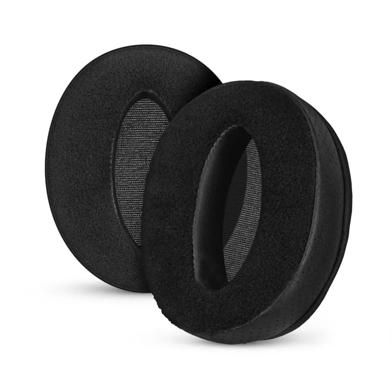 Almohadillas híbridas de repuesto para Sennheiser HD4.50BT, HD4.50BTNC, HD450BT, HD4.50SE, HD4.40BT, HD4.30G, HD4.20S, HD458BT, HD450, HD400S y HD 350BT. Cuero sintético, terciopelo y espuma viscoelástica.