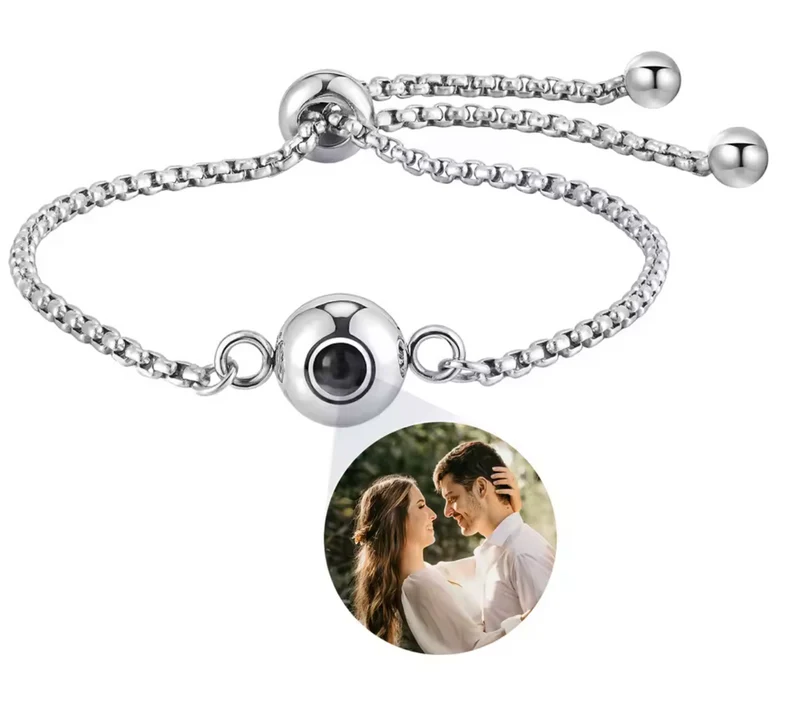 Pulsera Proyectable con Foto | Ajustable y Antialérgica