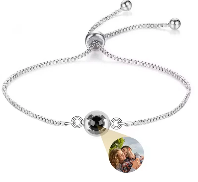 Pulsera con foto dentro acero inoxidable | Personalizada y ajustable