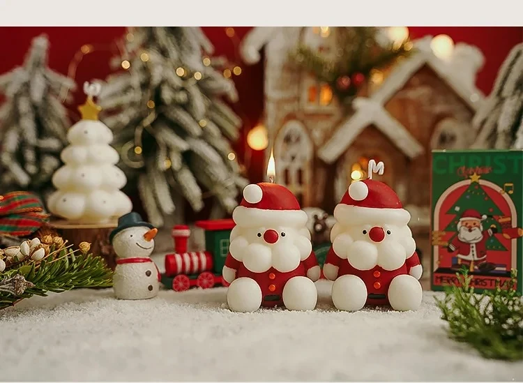 Velas decorativas de Papá Noel – Especial Navidad
