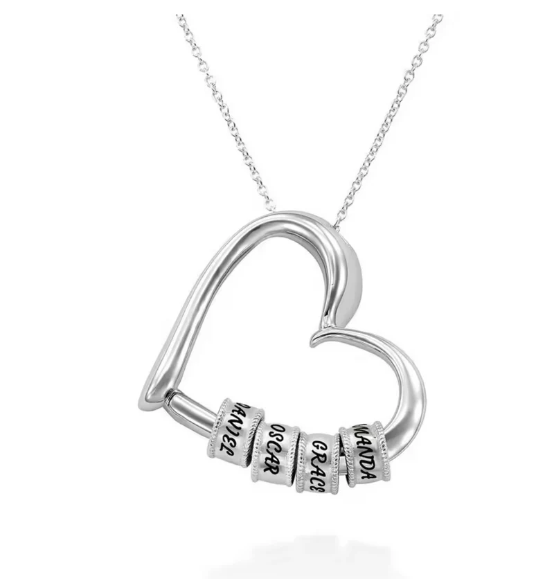 Collar corazón personalizado con nombres | Envío gratis