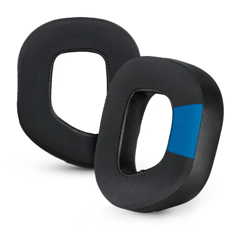 Almohadillas híbridas para auriculares para juegos Corsair HS80 RGB inalámbricos, con cable y HS80MAX, gel frío suave, tela súper suave, con cuero de PU y espuma viscoelástica más gruesa