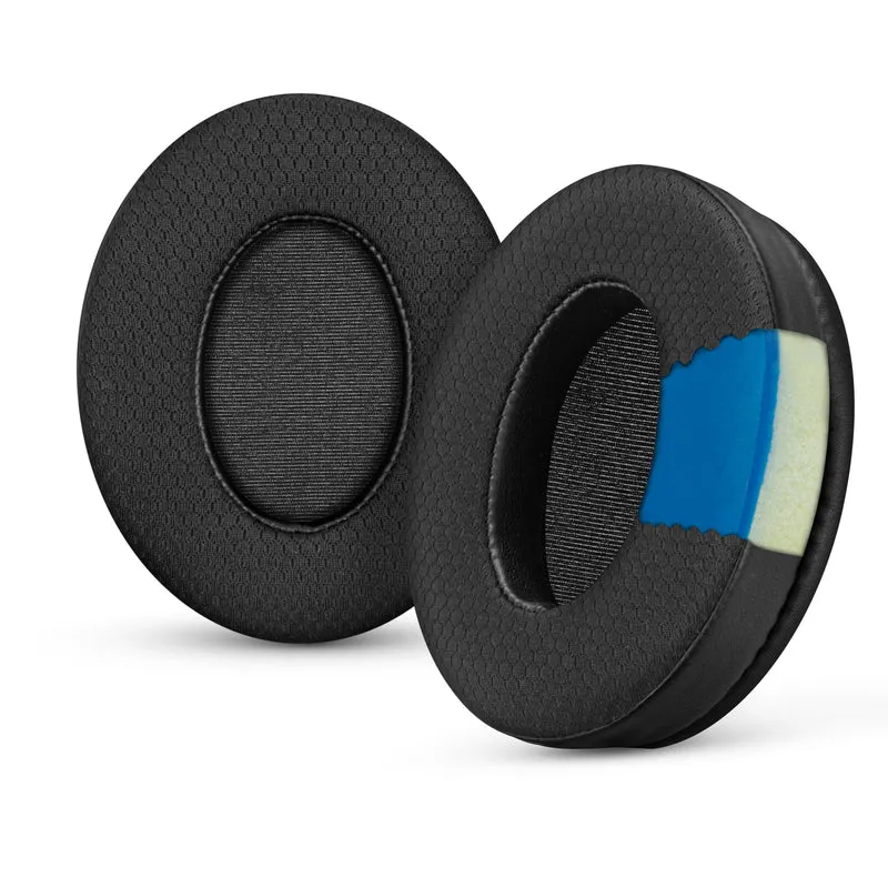 Almohadillas híbridas para auriculares HyperX Cloud 1, 2/2 Wireless, Core, Flight/Flight S, Alpha/Alpha S y más, tela suave y transpirable, gel refrescante, mayor comodidad, duraderas y duraderas