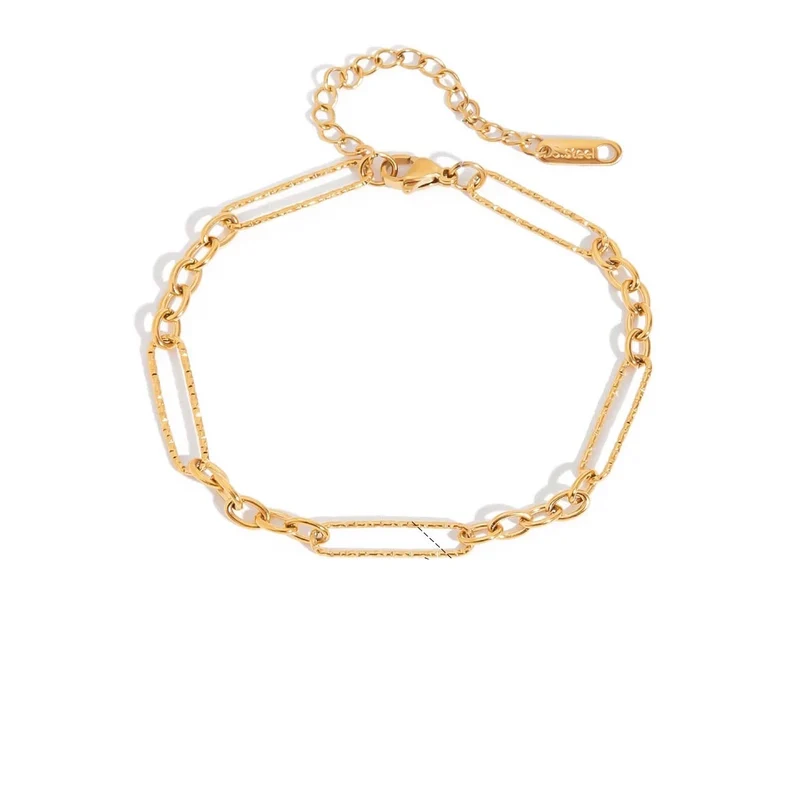 Pulsera Minimalista Dorada Ajustable – Acero Inoxidable Hipoalergénico