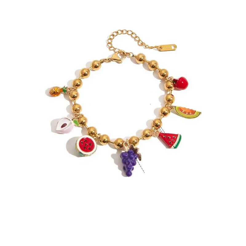 Pulsera de Frutas en Acero Inoxidable