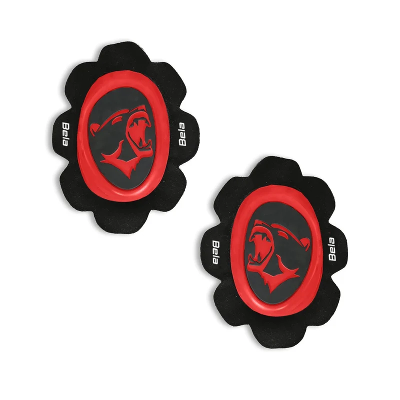 BELA PROTECCION RODILLA NEGRO ROJO