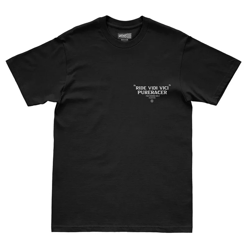 PURE RACER RIDE CAMISETA DE MANGA CORTA NEGRO