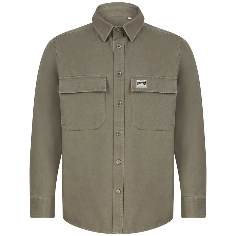 PURERACER CAMISETA GE WORN LETTERS KHAKI