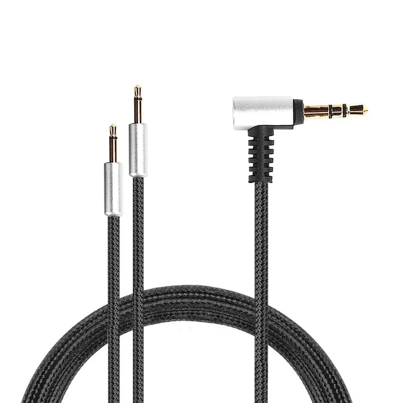 Cable de repuesto para auriculares Hifiman HE400S, HE-400I (versión con conector de 2.5 mm), HE560, HE-350, HE1000, HE1000V2 + Sennheiser HD202 y HD212, 3.5 mm a doble 2.5 mm - 1.2 M / 47”