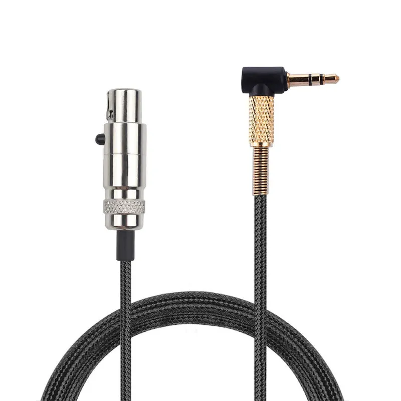 Cable trenzado de repuesto para AKG K702, K271s, K240s, K712 y Q701, con conector de audio de 3.5 mm a Mini-XLR - 1.2 M / 47"
