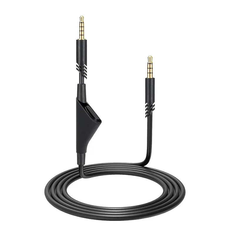 Cable de audio de repuesto para auriculares Logitech Astro A10, A30, A40, A50 con control de silencio en línea - 2M / 78"