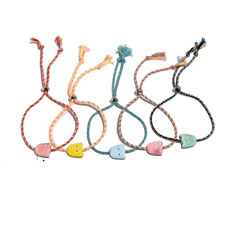 Pack 5 Pulseras Fantasma Cerámica – Ajustables y Multicolor