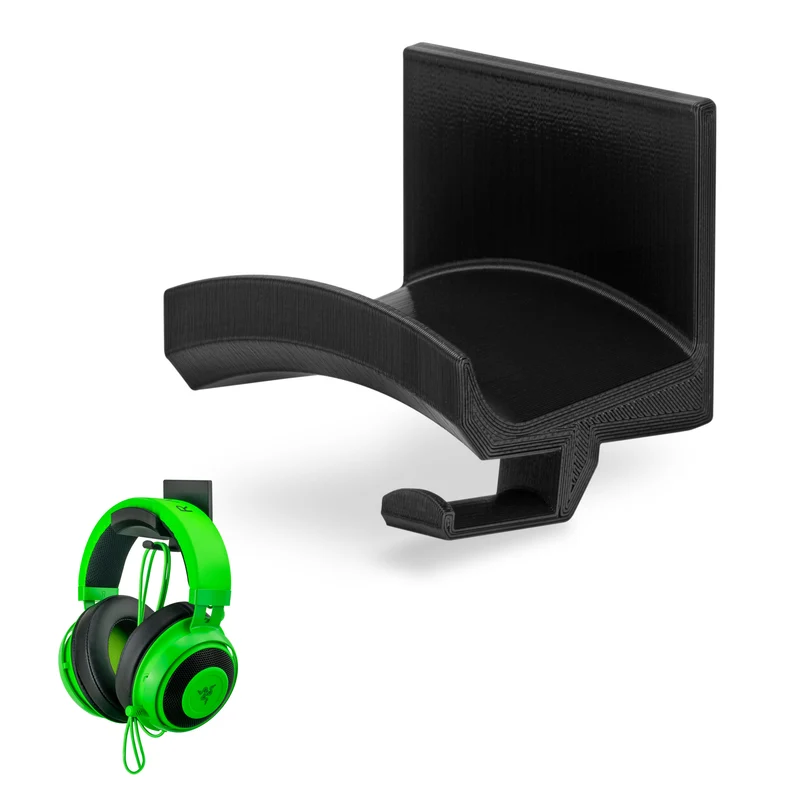Ultra-C: soporte para colgar auriculares con gancho para cables