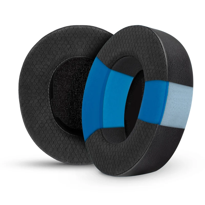 Almohadillas para auriculares Steelseries Arctis Nova Pro Wireless, Omni y Elite: combinación híbrida de gel y espuma viscoelástica para mayor grosor, durabilidad y aislamiento acústico.