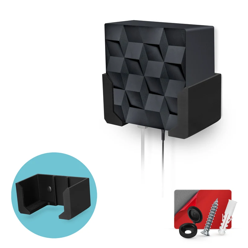 Soporte de pared sin tornillos para enrutador Netgear Nighthawk MK62, adhesivo VHB fuerte, soporte fácil de instalar, reduce interferencias y aumenta el alcance, montaje adhesivo y atornillado
