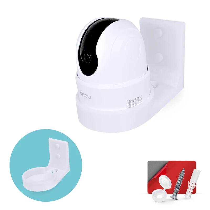 Soporte de pared compatible con Imou 2C 2MP y 2C 4MP cámara interior para mascotas y bebés, soporte para cámara de seguridad, reduce los puntos ciegos y el desorden