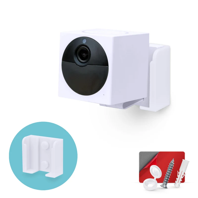 Soporte de pared para cámara de seguridad Wyze Cam Outdoor v2, soporte de soporte fácil de instalar, reduce los puntos ciegos y el desorden