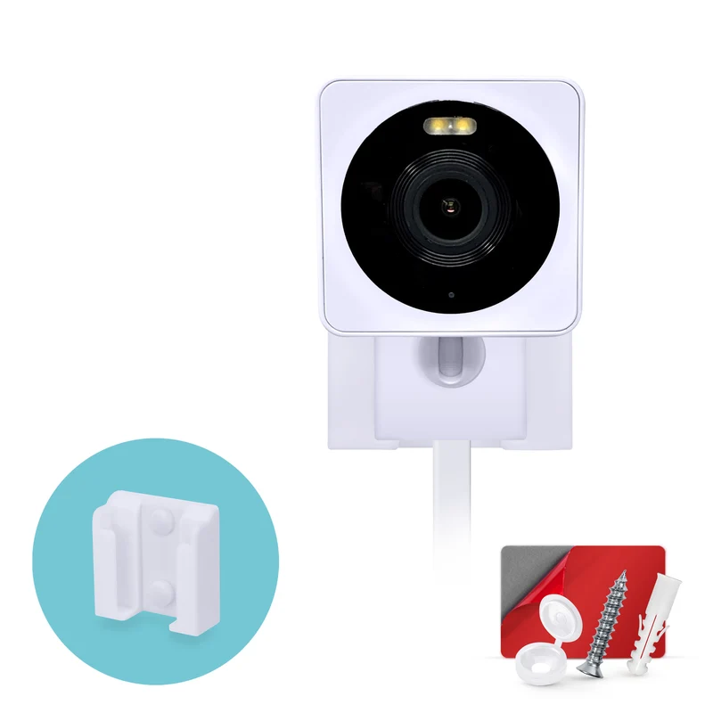 Soporte de pared para cámara Wi-Fi WYZE Cam OG de 1080p para interiores/exteriores, soporte para cámara de seguridad, reduce los puntos ciegos y el desorden