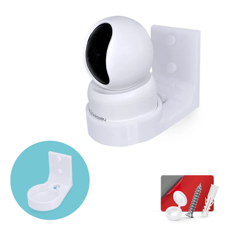 Soporte de pared para cámara interior Galayou G2 para mascotas y bebés, soporte adhesivo para cámara de seguridad, reduce los puntos ciegos y el desorden