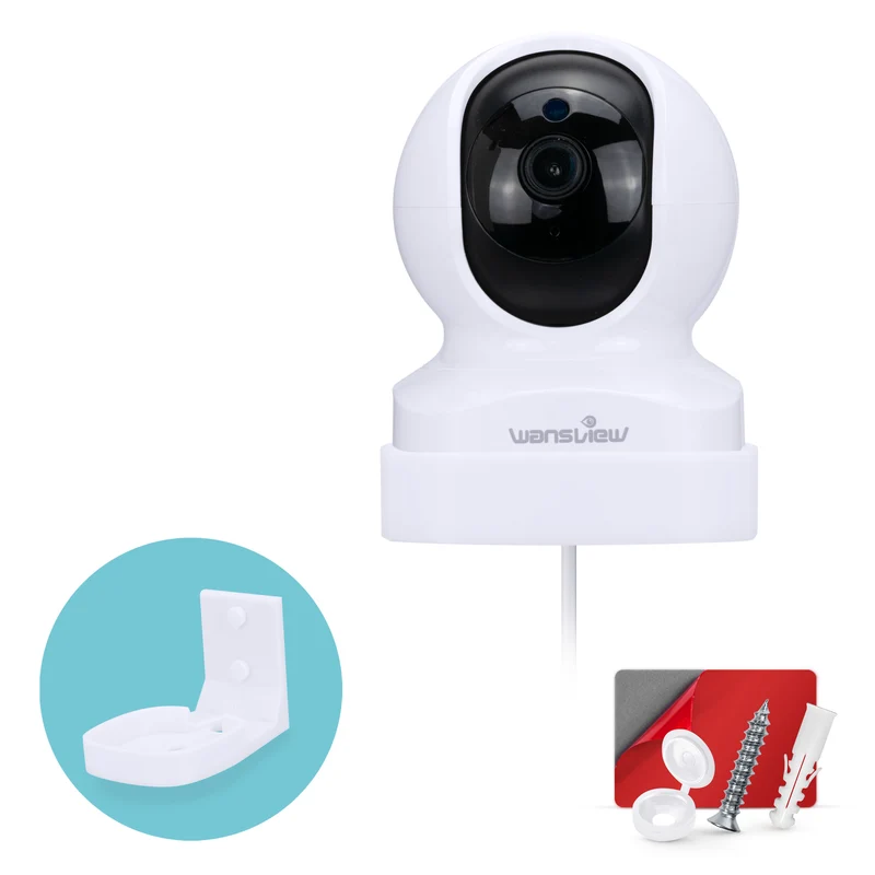 Soporte de montaje en pared para cámara de seguridad inteligente Wansview Dome Q5, soporte de diseño personalizado, reduce los puntos ciegos y el desorden