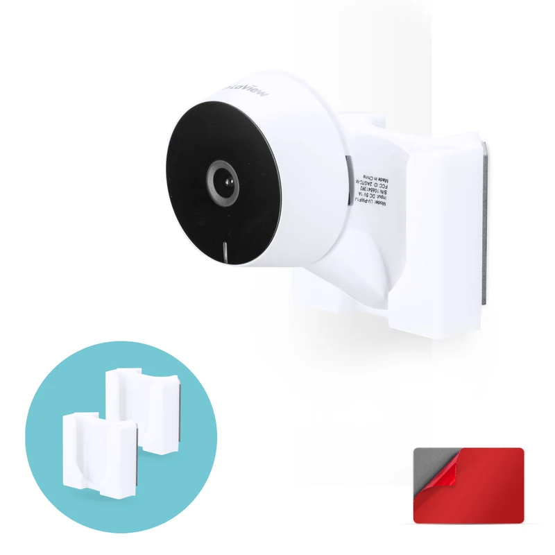 Soporte de pared en esquina para cámara interior LaView LV-PWF1 1080P HD, soporte adhesivo para cámara de seguridad, reduce puntos ciegos y desorden, adhesivo y atornillado