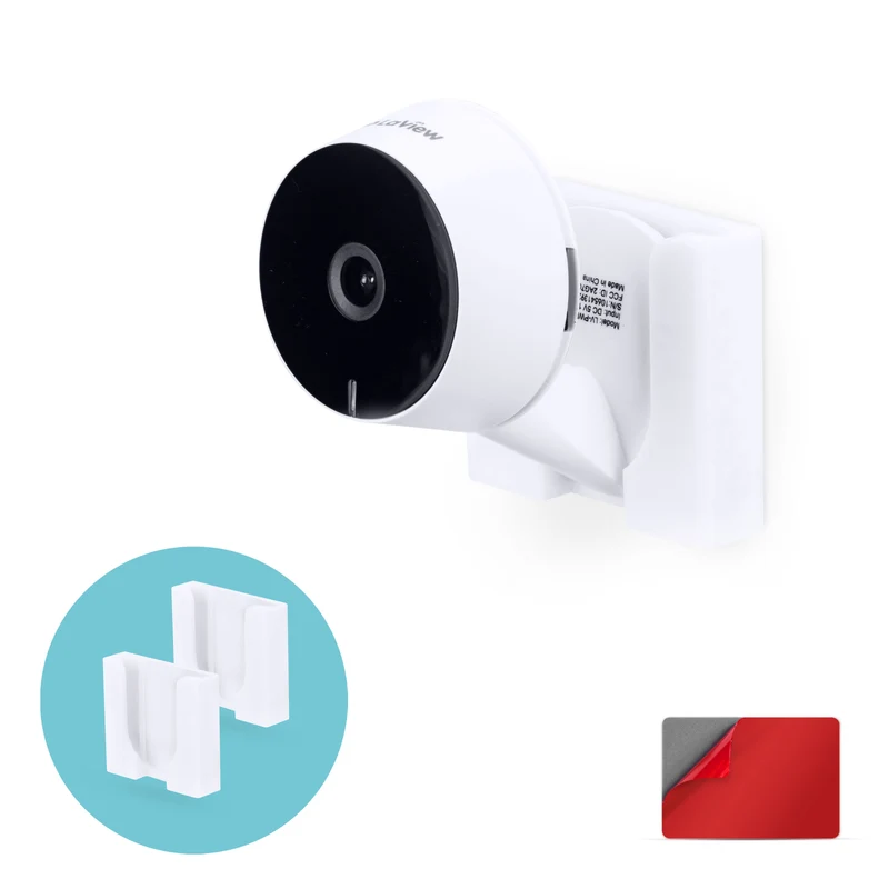 Soporte de pared para cámara interior LaView LV-PWF1 1080P HD, soporte adhesivo para cámara de seguridad, reduce puntos ciegos y desorden, montaje adhesivo y atornillado