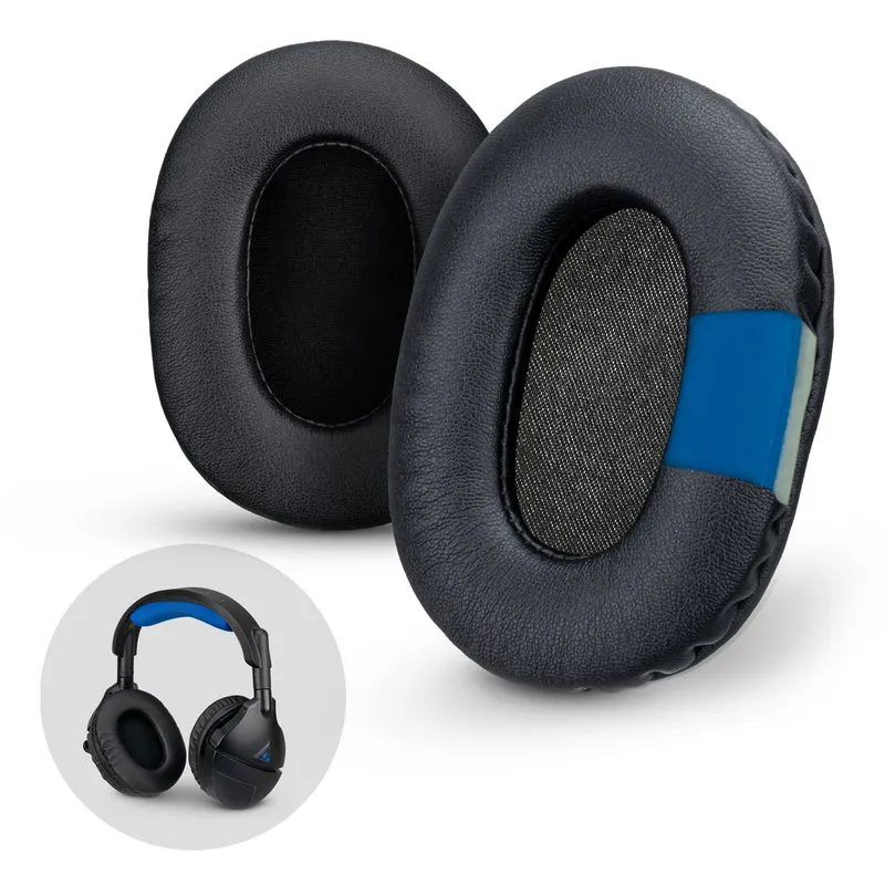 Almohadillas para audífonos para juegos mejoradas - Ovaladas pequeñas - Cuero de PU con gel refrigerante y espuma viscoelástica para Steelseries, Hyperx, Sony MDR-7506, AKG, Turtlebeach, Sennheiser y más