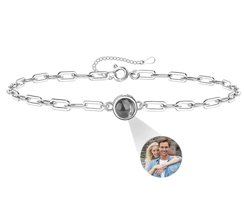 Pulsera con foto personalizada proyectable | Acero inoxidable