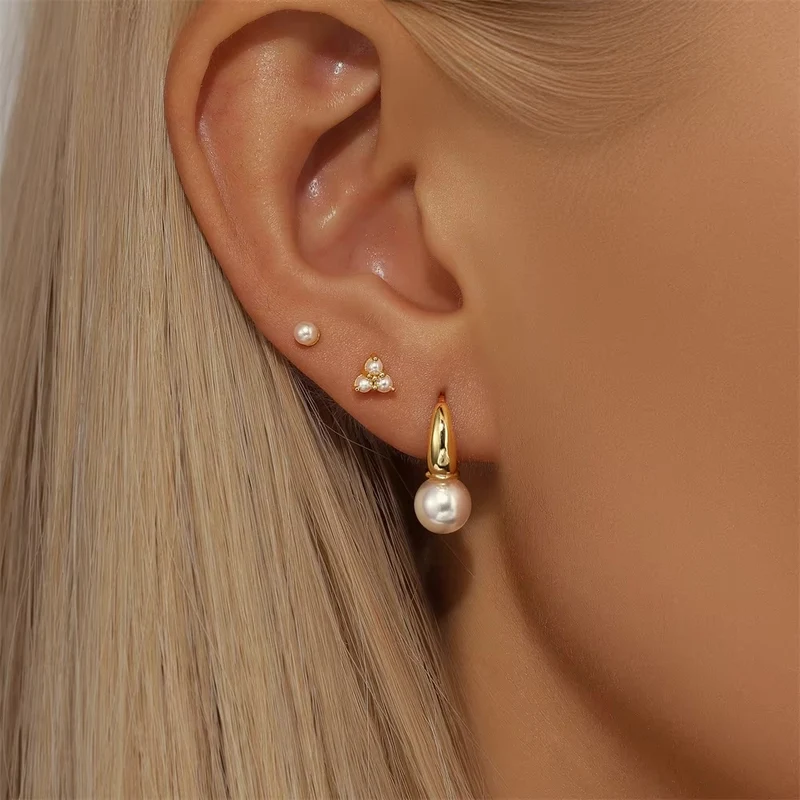 Pack 3 pares pendientes plata de Ley 925 – Elegantes y versátiles | 17,90 €