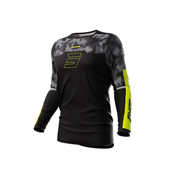 SHOT CONTACT JERSEY PATROL NEGRO NEON AMARILLO
