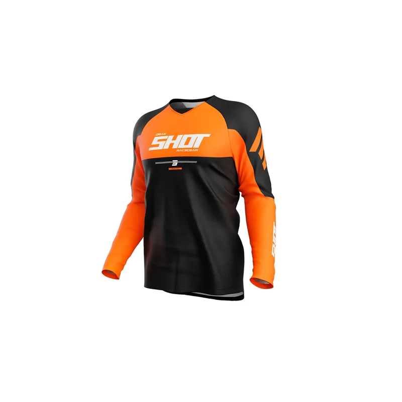 SHOT DRAW PRIVATE CAMISTA DE MOTO NARANJA