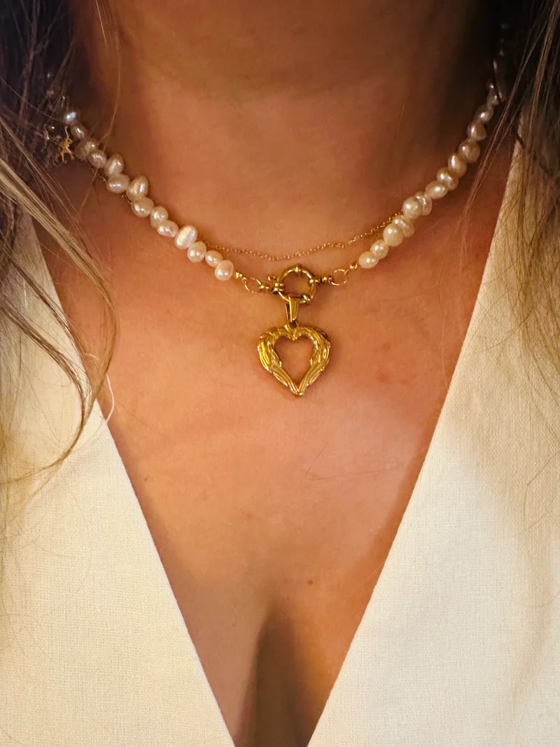 Collar cierre corazón