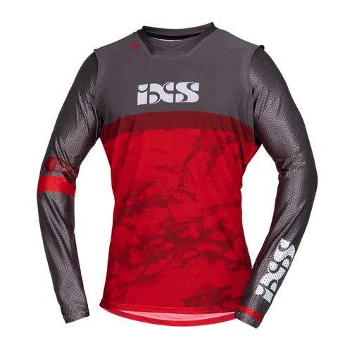 IXS TRIGER MOTOCROSS CAMISA ROJO GRIS