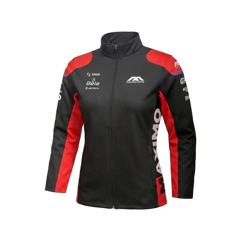 MAXIMO ZIPPER HOODIE MUJER SUBIMATION NEGRO