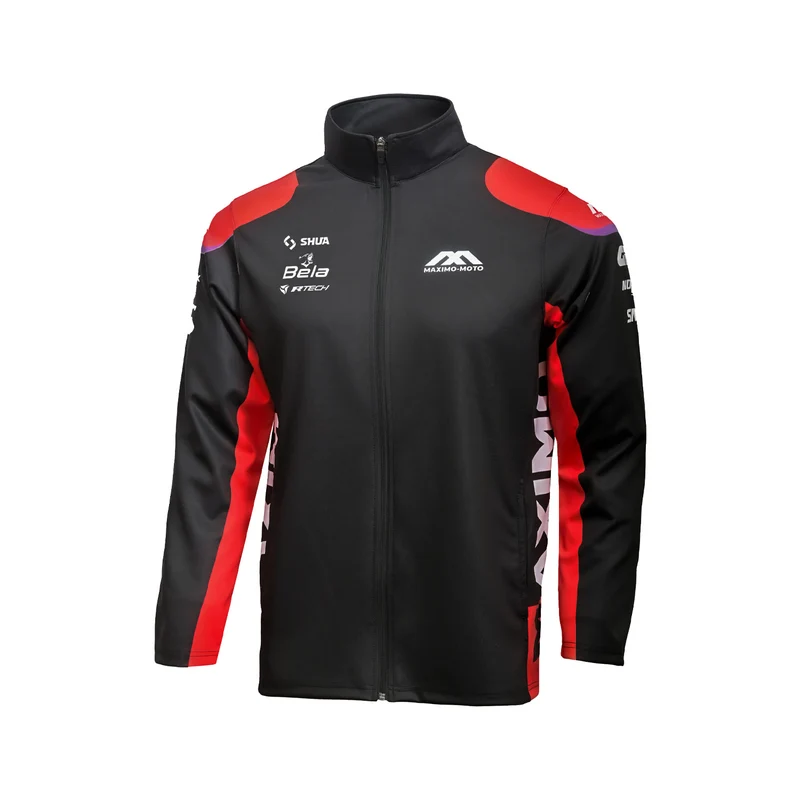 MAXIMO ZIPPER HOODIE HOMBRE SUBIMATION NEGRO