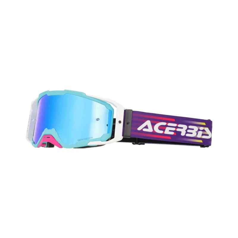 ACERBIS VITRION MIRROR GAFAS DE MOTOCROSS INDIEO AZUL BLANCO ||