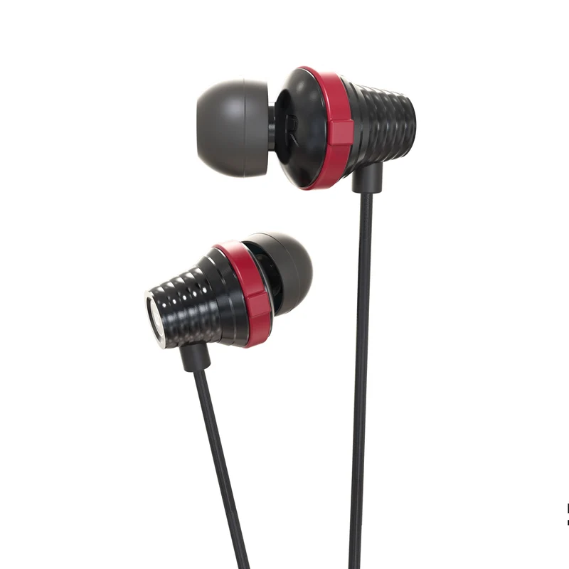Auriculares ergonómicos Zeta con cable, control remoto y micrófono