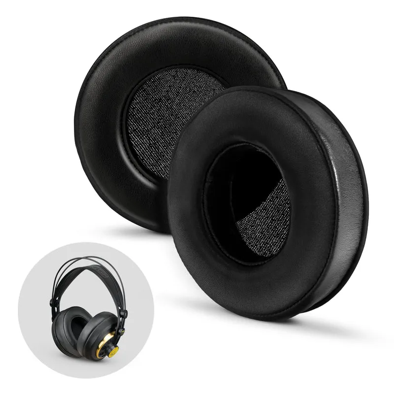 Almohadillas de espuma viscoelástica para auriculares - Redondas - Piel de oveja