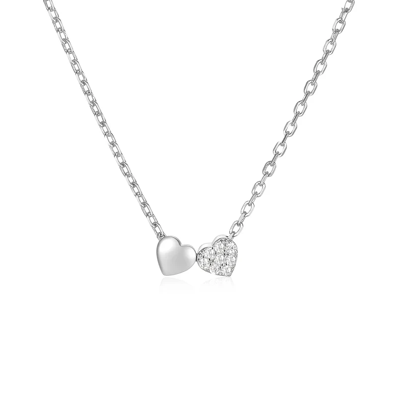 Collar doble corazón