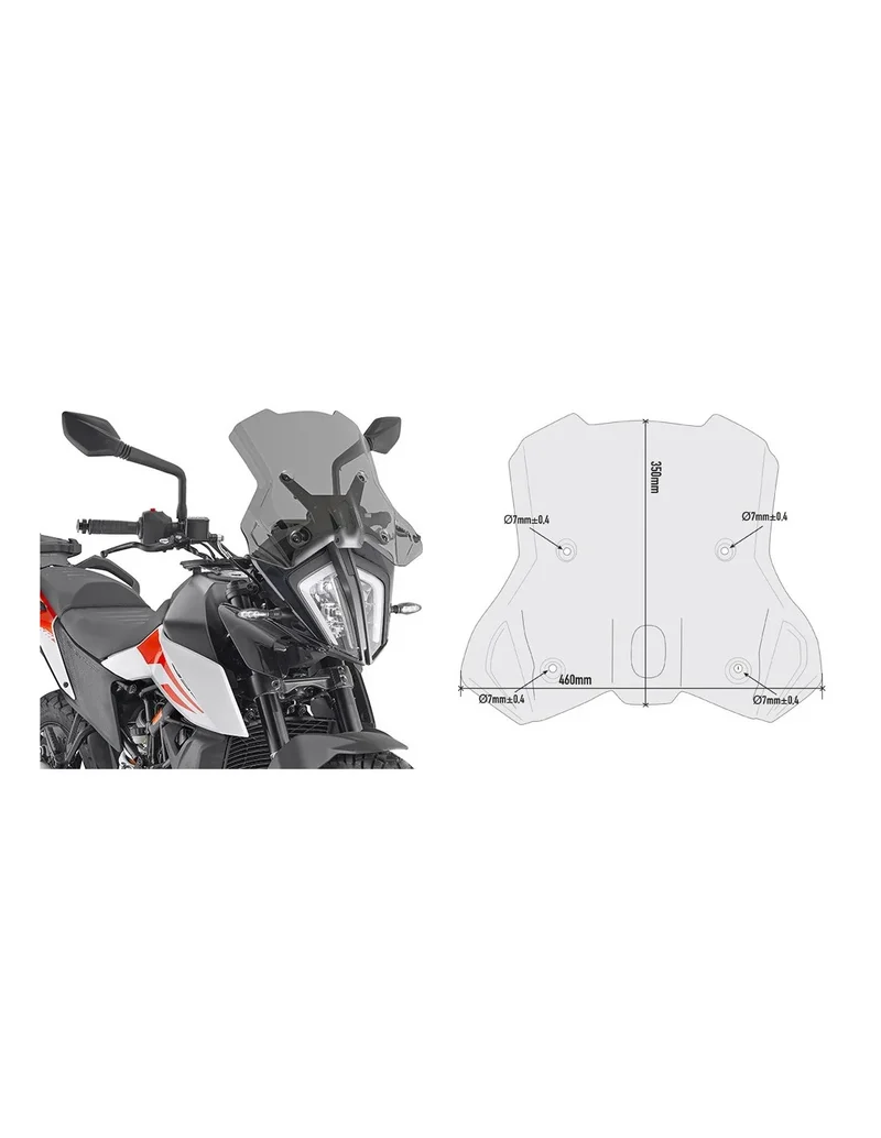GIVI CUPULA P/KITA KTM.ADVENTURE/R790.2019