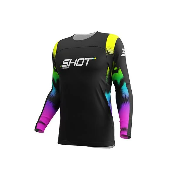 SHOT CONTACT KID CAMISA DE MOTO NEGRO