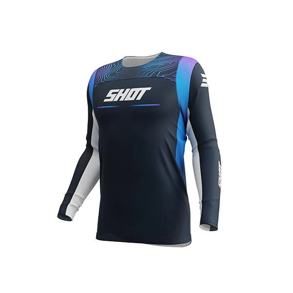 SHOT CONTACT KID CAMISA DE MOTO AZUL