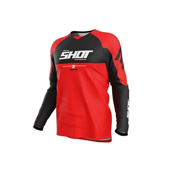 SHOT DRAW CAMISA DE MOTO ROJO