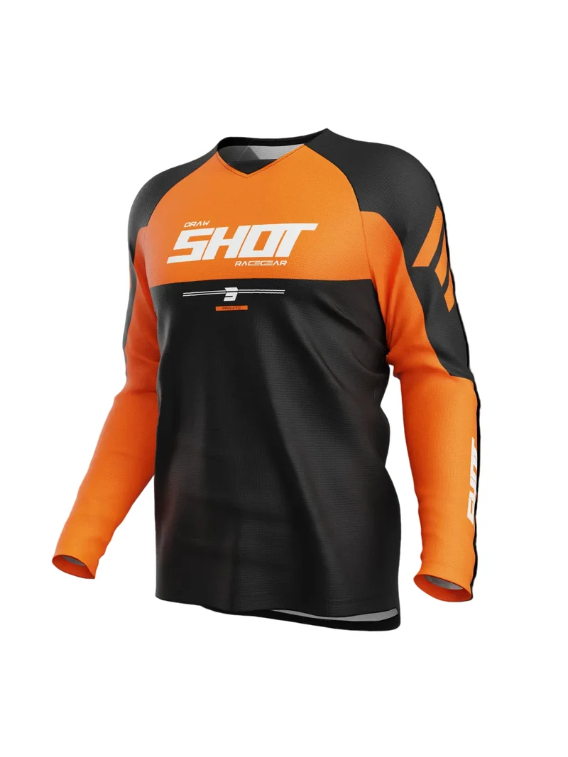 SHOT DRAW CAMISA DE MOTO NARANJA