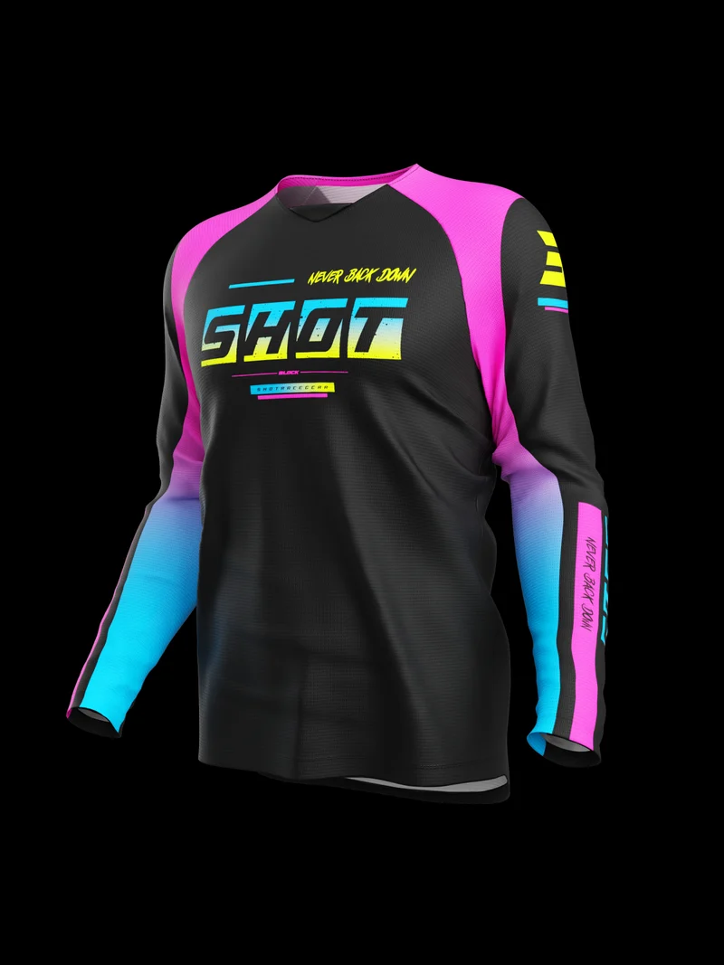SHOT DRAW KID CAMISA DE MOTO ROSA